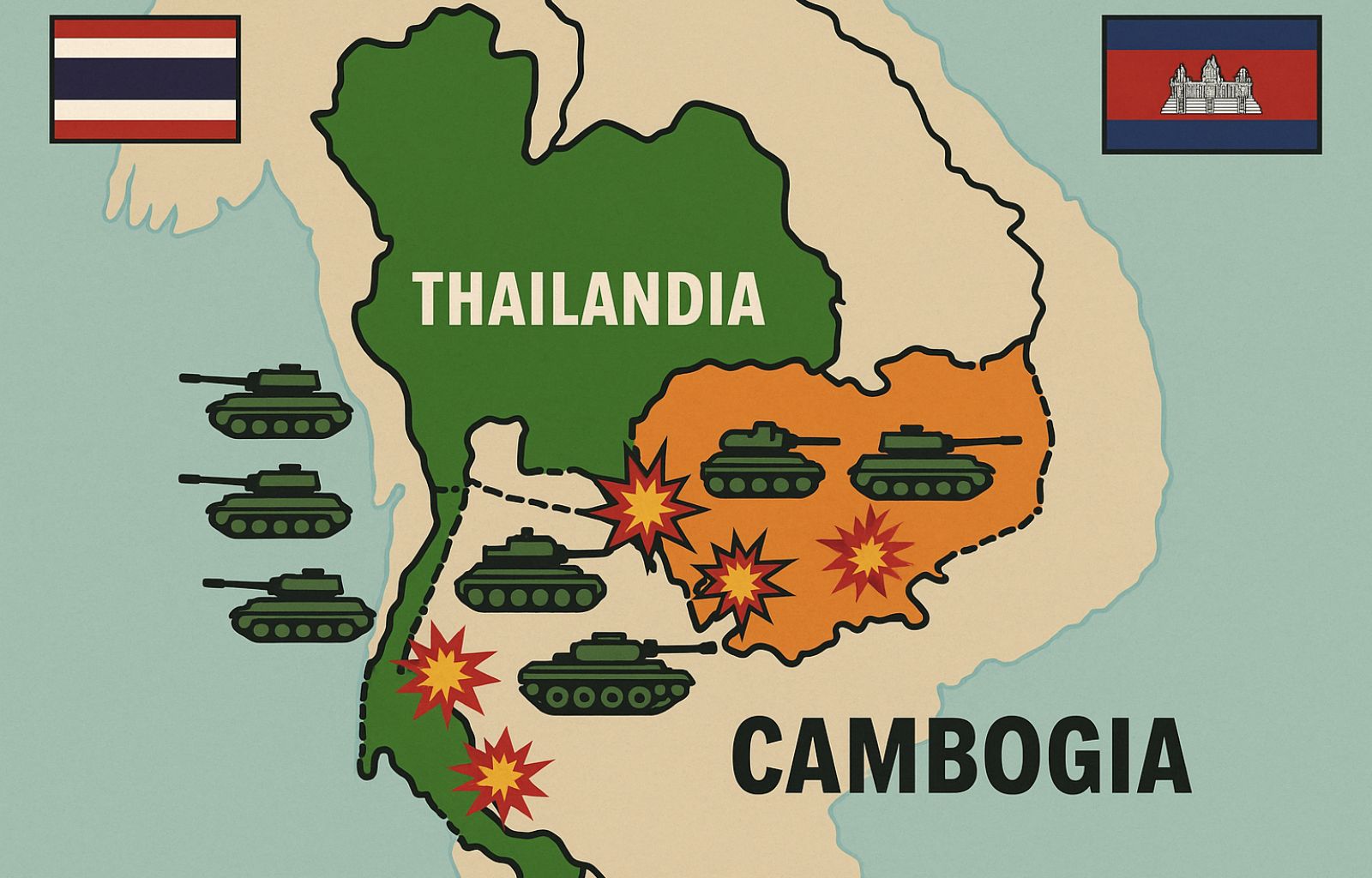 Tensioni tra Thailandia e Cambogia. Breve analisi geopolitica